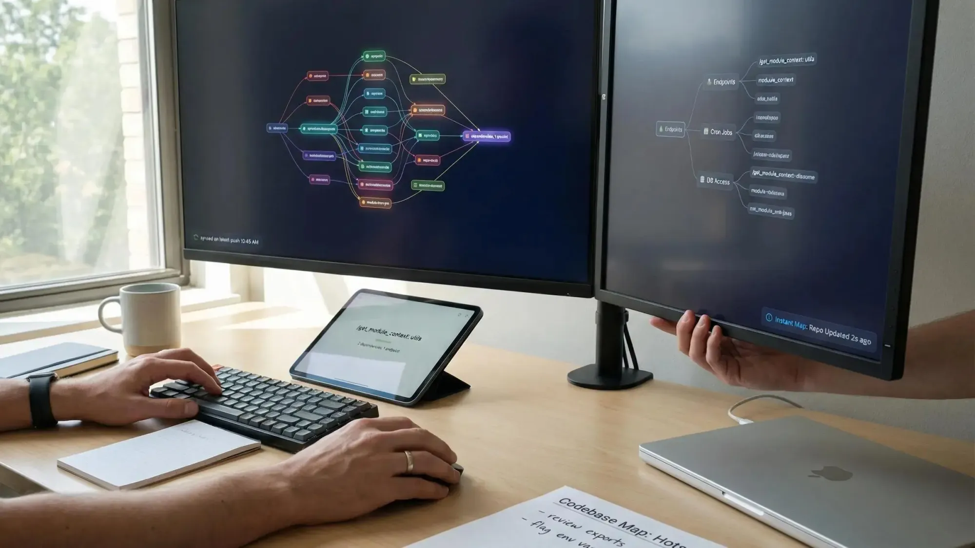 MCP server codebase intelligence visualized as a knowledge graph for instant code mapping