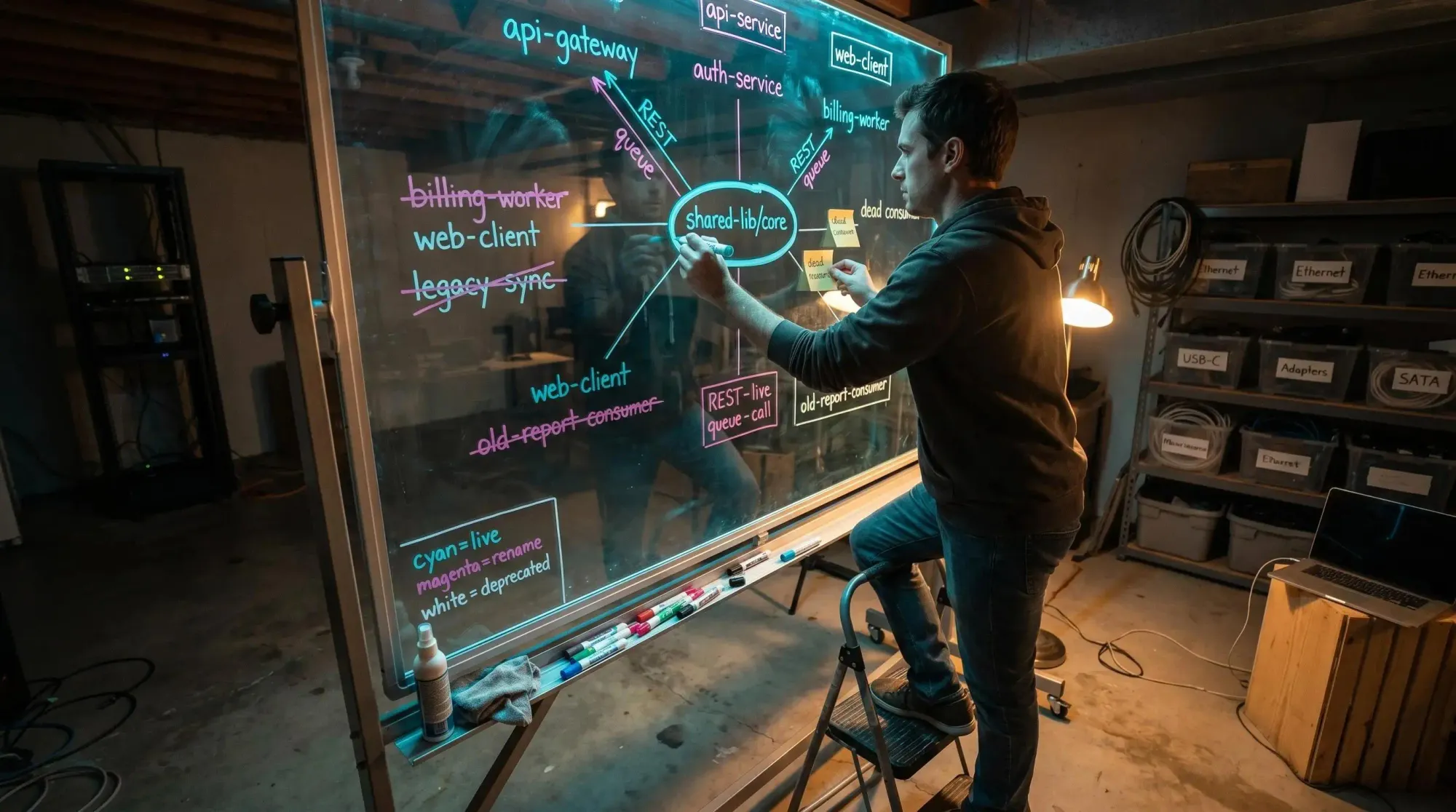 Claude Code for large codebases with a codebase graph showing dependency visibility