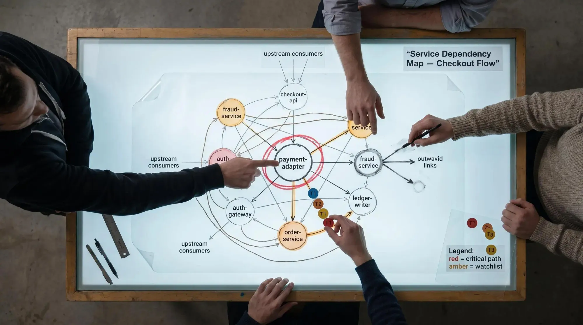 What to include in a software architecture graph for blast radius analysis