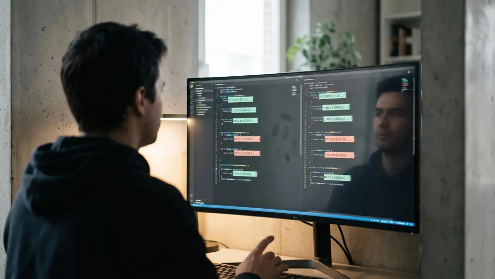 Code snippet showing how to check if function already exists before writing in a repository.