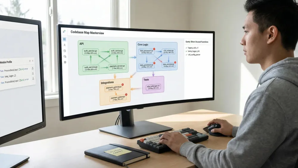 Codebase map for Claude code highlighting 16 advanced features for developers
