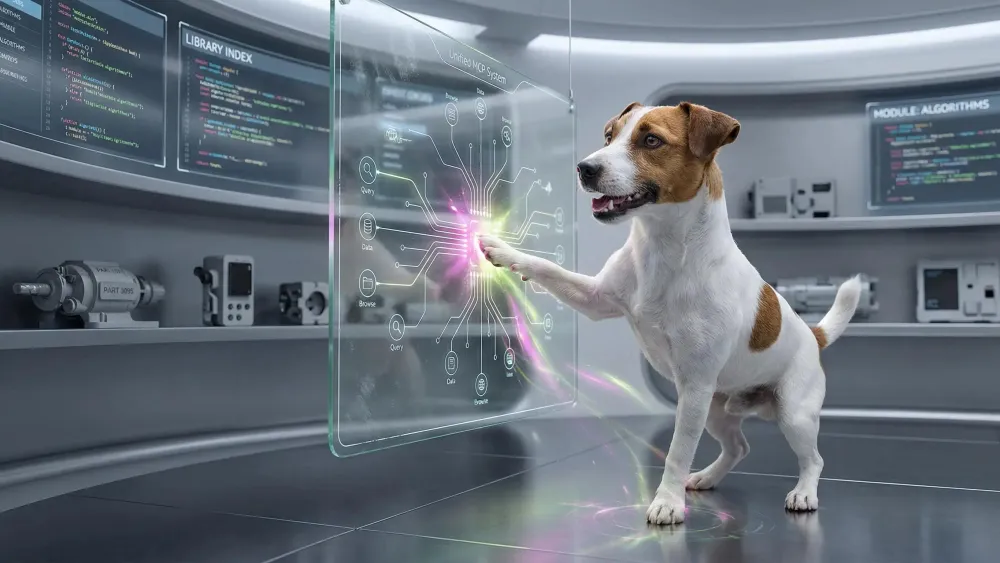 Diagram explaining what is MCP model context protocol with key components and workflow steps