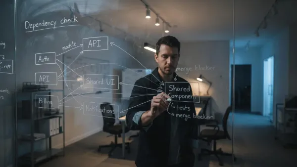 Code dependency graph for software architecture for confident AI-assisted developers